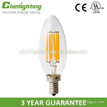 High lumen 2200k 3000k 6000k c35 a19 led filament edison bulb filament LED candle bulb